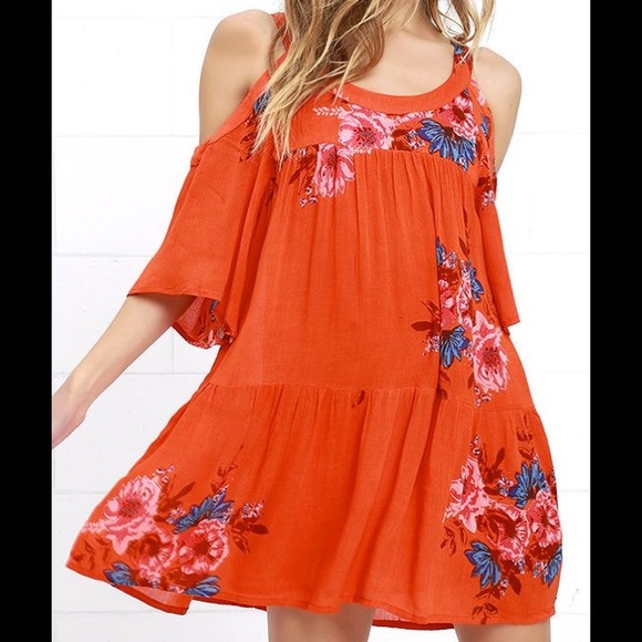 O'Neill Dresses & Skirts - O’Neill Corrie Orange floral Print Shift Dress